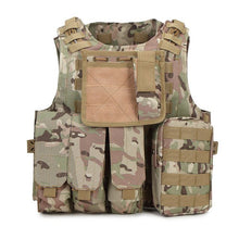 Load image into Gallery viewer, Camouflage Hunting Military Tactical Vest Wargame Body Molle Armor Hunting Vest CS Outdoor Jungle Equipment with 12 Colors