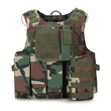 Load image into Gallery viewer, Camouflage Hunting Military Tactical Vest Wargame Body Molle Armor Hunting Vest CS Outdoor Jungle Equipment with 12 Colors