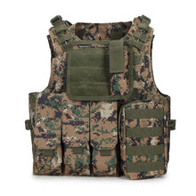 Load image into Gallery viewer, Camouflage Hunting Military Tactical Vest Wargame Body Molle Armor Hunting Vest CS Outdoor Jungle Equipment with 12 Colors