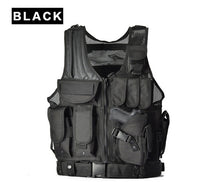 Load image into Gallery viewer, Military Tactical Vest Army Hunting Molle Airsoft Vest Outdoor Body Armor Swat Combat Painball Black Vest for Men