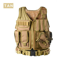 Load image into Gallery viewer, Military Tactical Vest Army Hunting Molle Airsoft Vest Outdoor Body Armor Swat Combat Painball Black Vest for Men