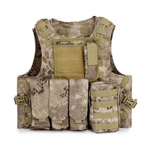 Load image into Gallery viewer, 2018 New Outdoor Army Police Tactical Vest Camouflage Military Body Armor Sports Waistcoat Hunting Vest Swat Molle Tank Tops
