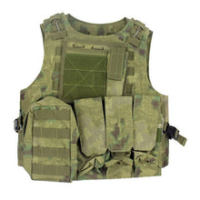 Load image into Gallery viewer, Tactical Military Body Armor CS Safe Tactics Vest Airsoft Gear Molle Bag Ammo Chest Rig Paintball Army Harness Protector